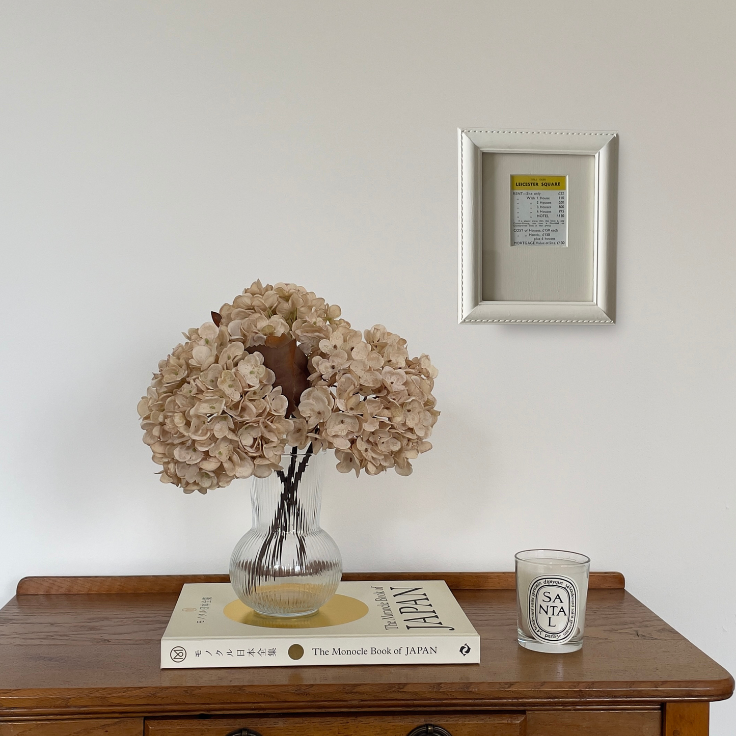 Leicester Square (Formerly Affordable) | Framed Monopoly Card on White Mount