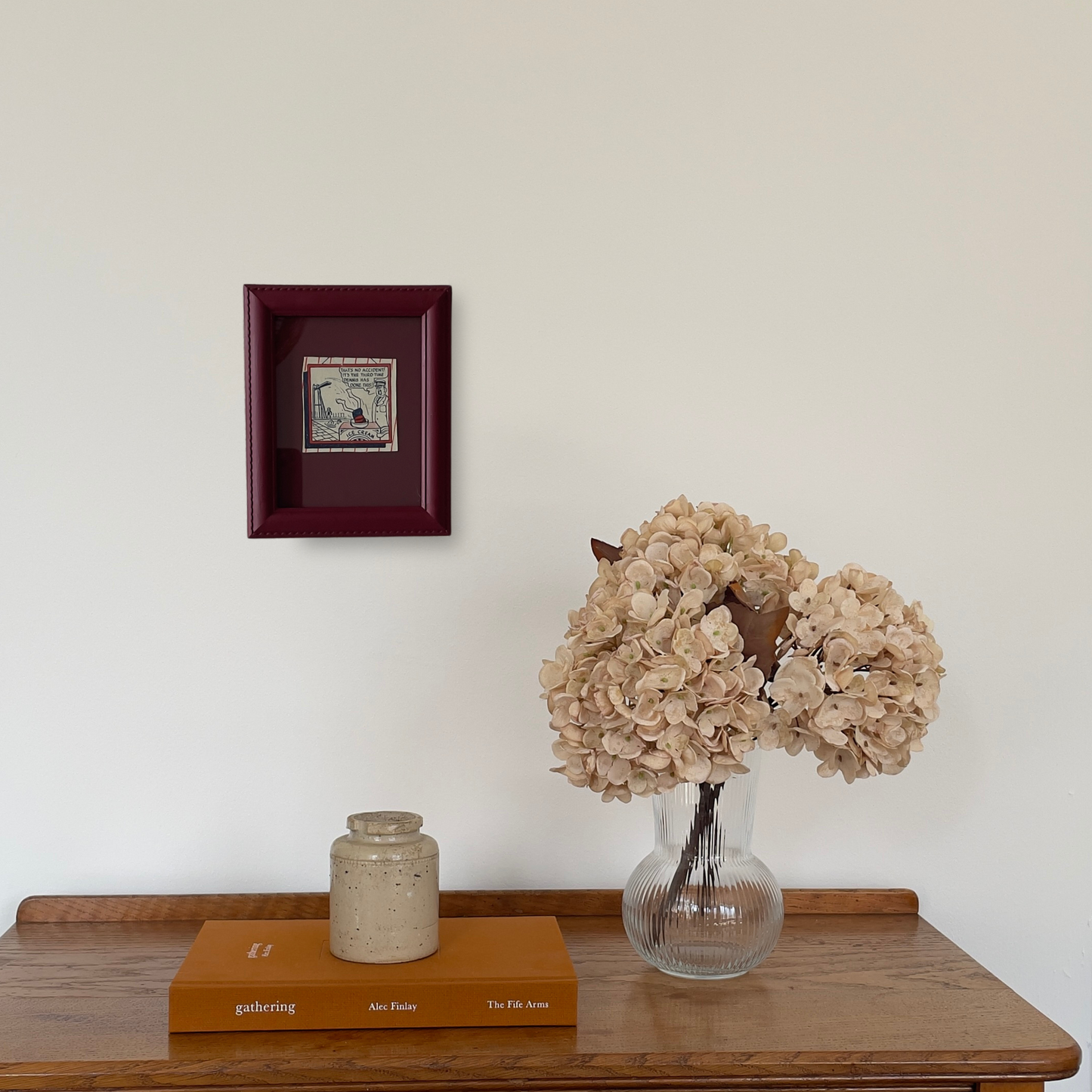 Ice Cream Emergency | Framed Vintage Comic Panel on Burgundy Mount